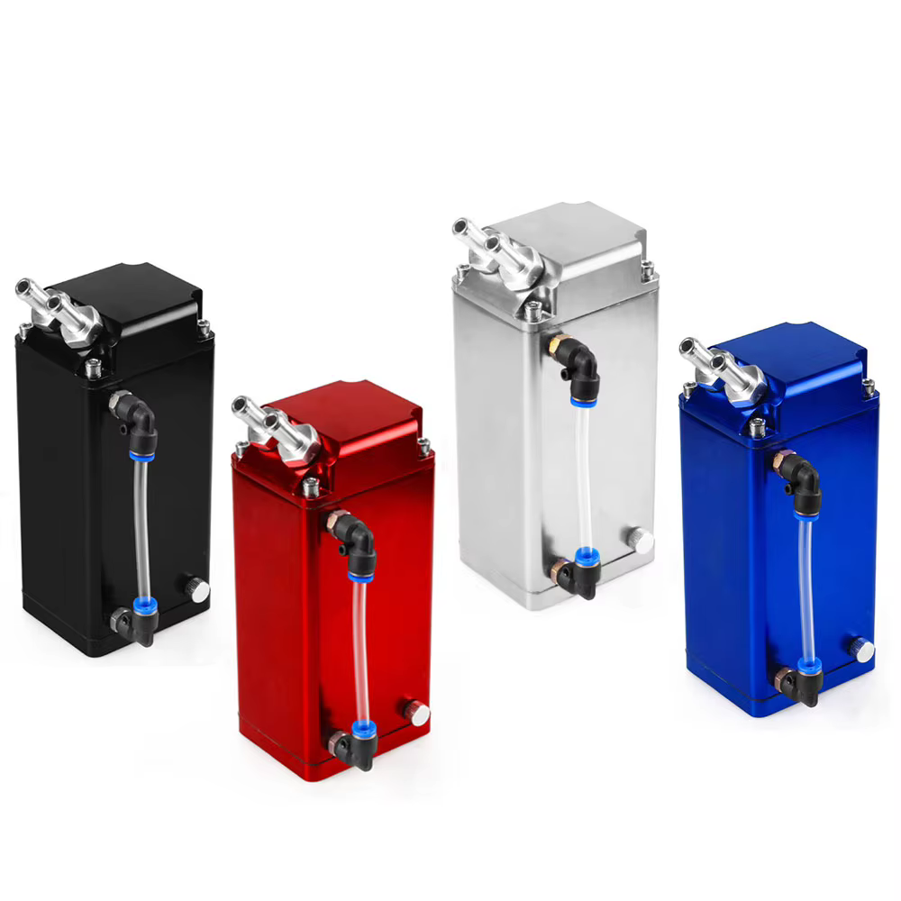 Depósito cuadrado de captura de aceite para motor