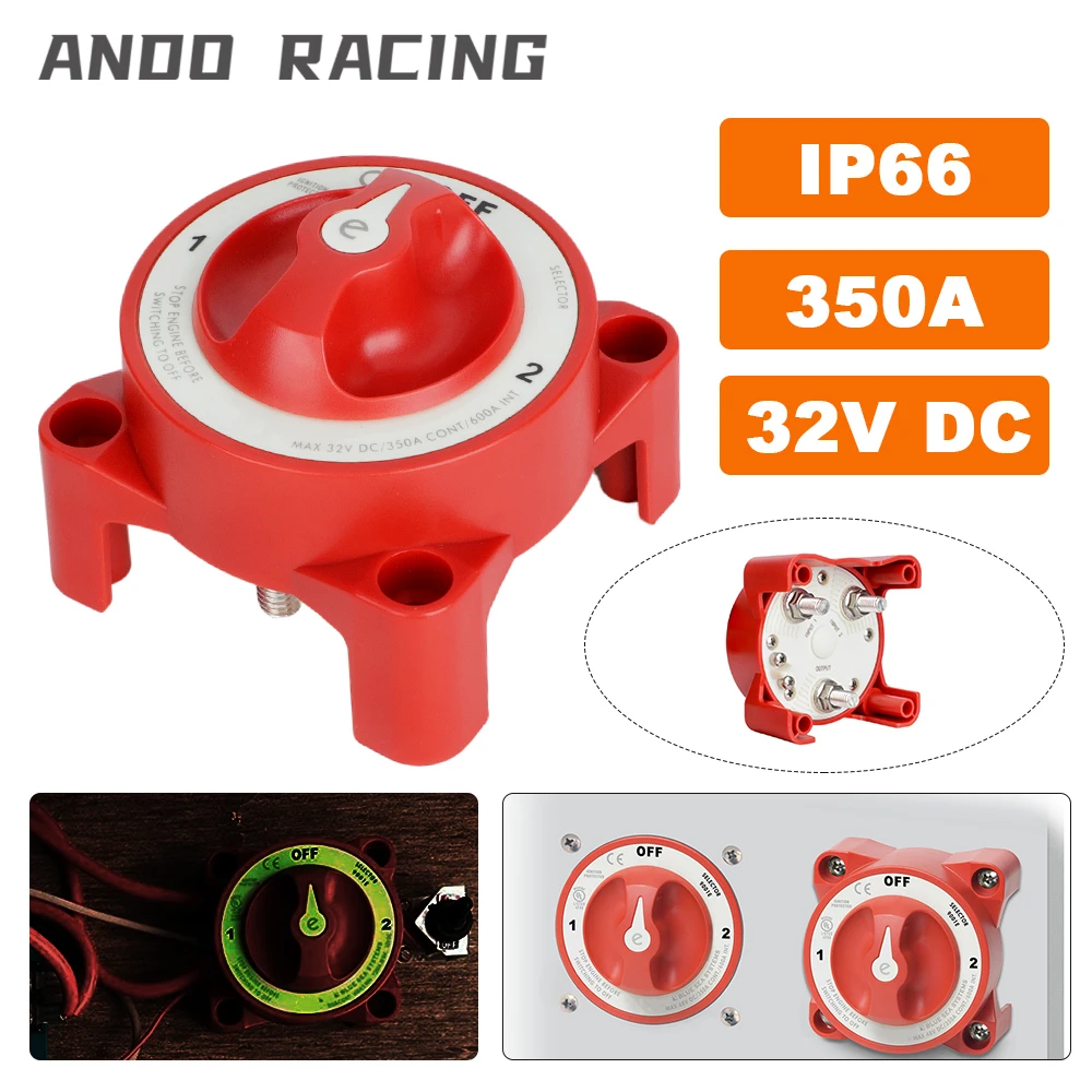 Interruptor de desconexión de batería 3 pos. 350A 32V para coche