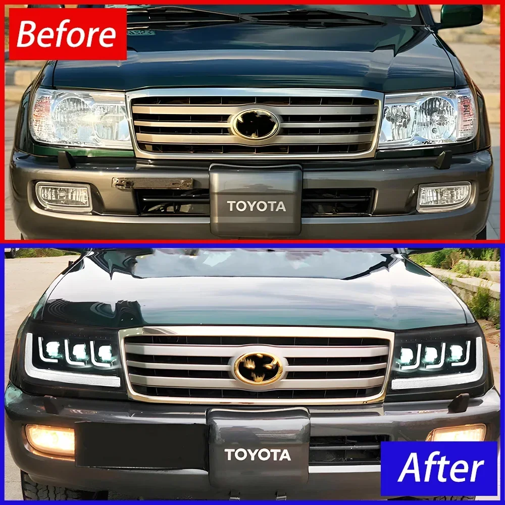 Faros LED delanteros Toyota Land Cruiser LC100 (1998-2007) - imagen 2