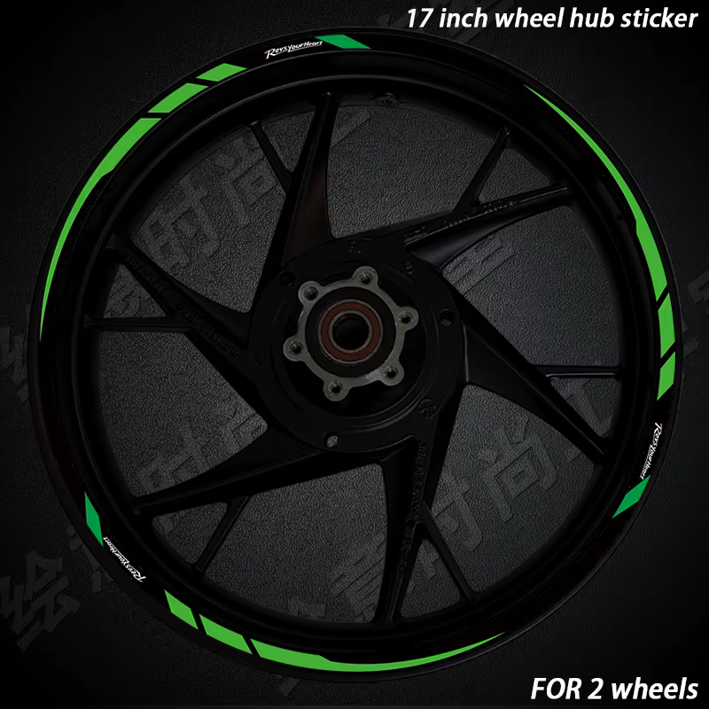 Adhesivos reflectantes para llanta de moto Yamaha de 17 pulgadas - imagen 5