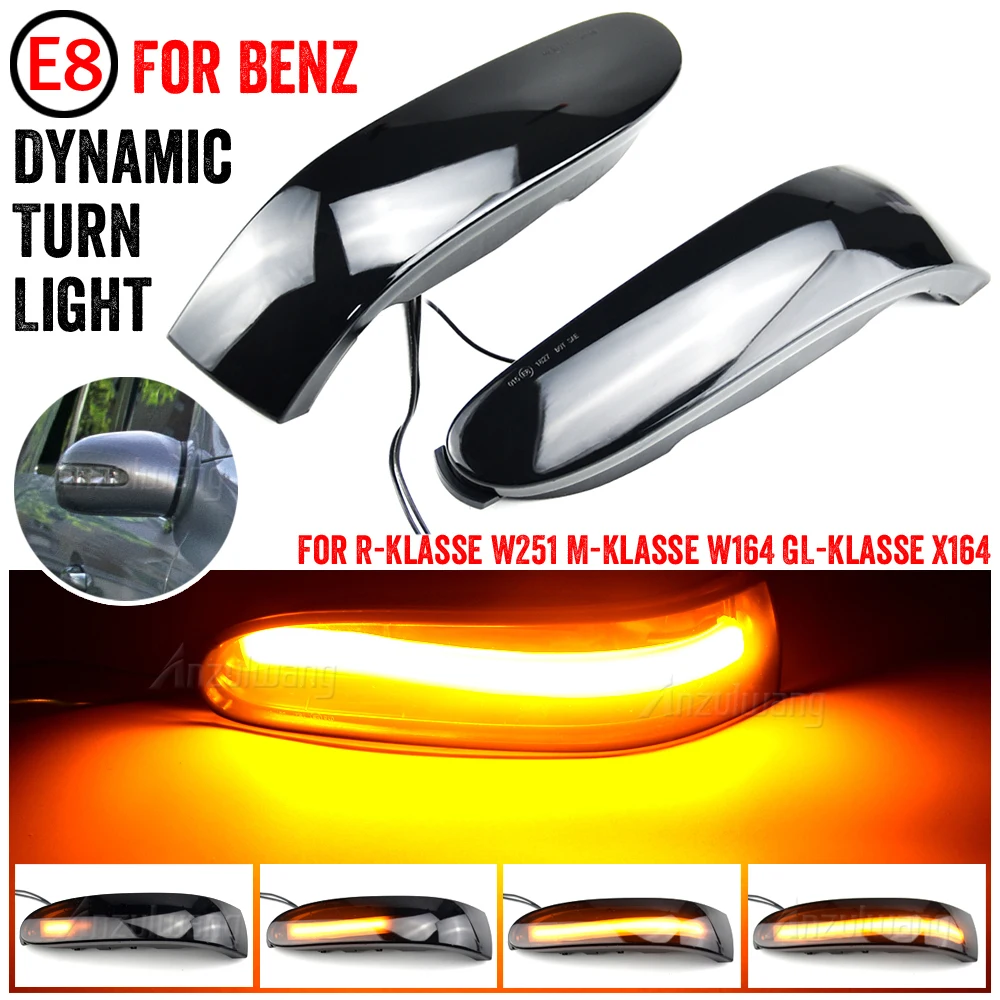 Intermitentes LED dinámicos de espejo para Mercedes W164, X164 y W251 - imagen 2