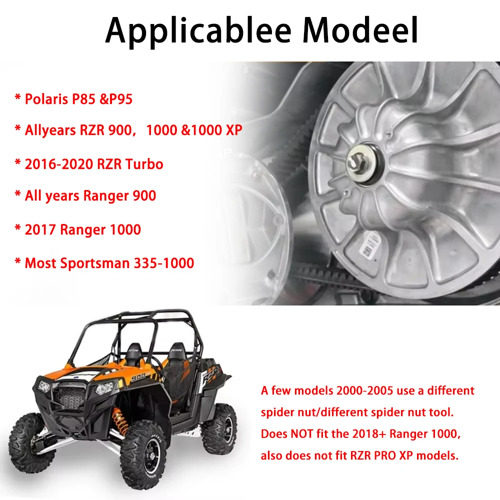 Kit embrague Polaris RZR 900 y 1000 Turbo con muelles - imagen 4