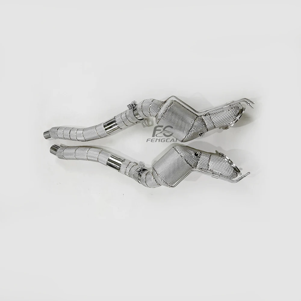 Bajante de escape para Ferrari 812 en acero inoxidable