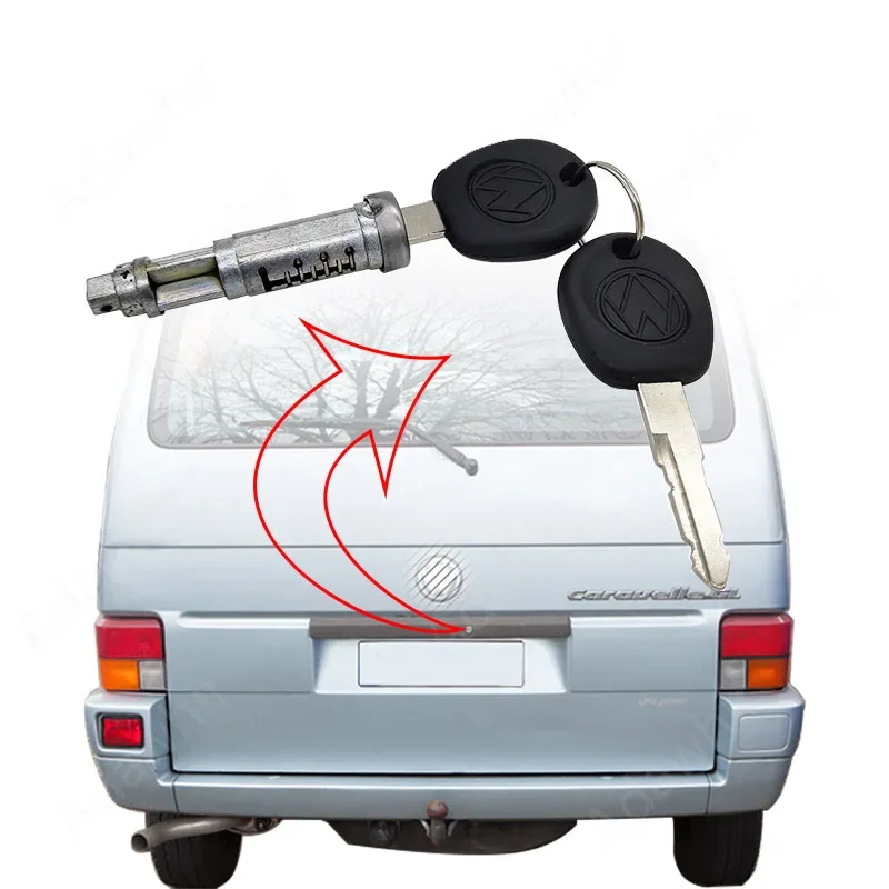 701829239 Bombín de cerradura trasera VW Transporter T4 Caravelle