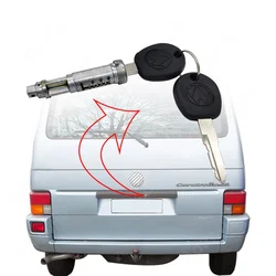 701829239 Bombín de cerradura trasera VW Transporter T4 Caravelle