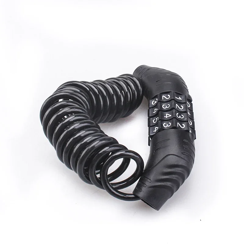 Cable extendido del candado para sujetar un casco a un vehículo