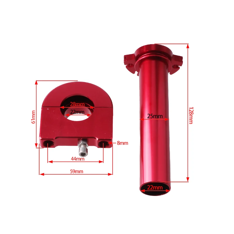 Puño de gas rápido de aluminio 22 mm para Pit Bike - imagen 2