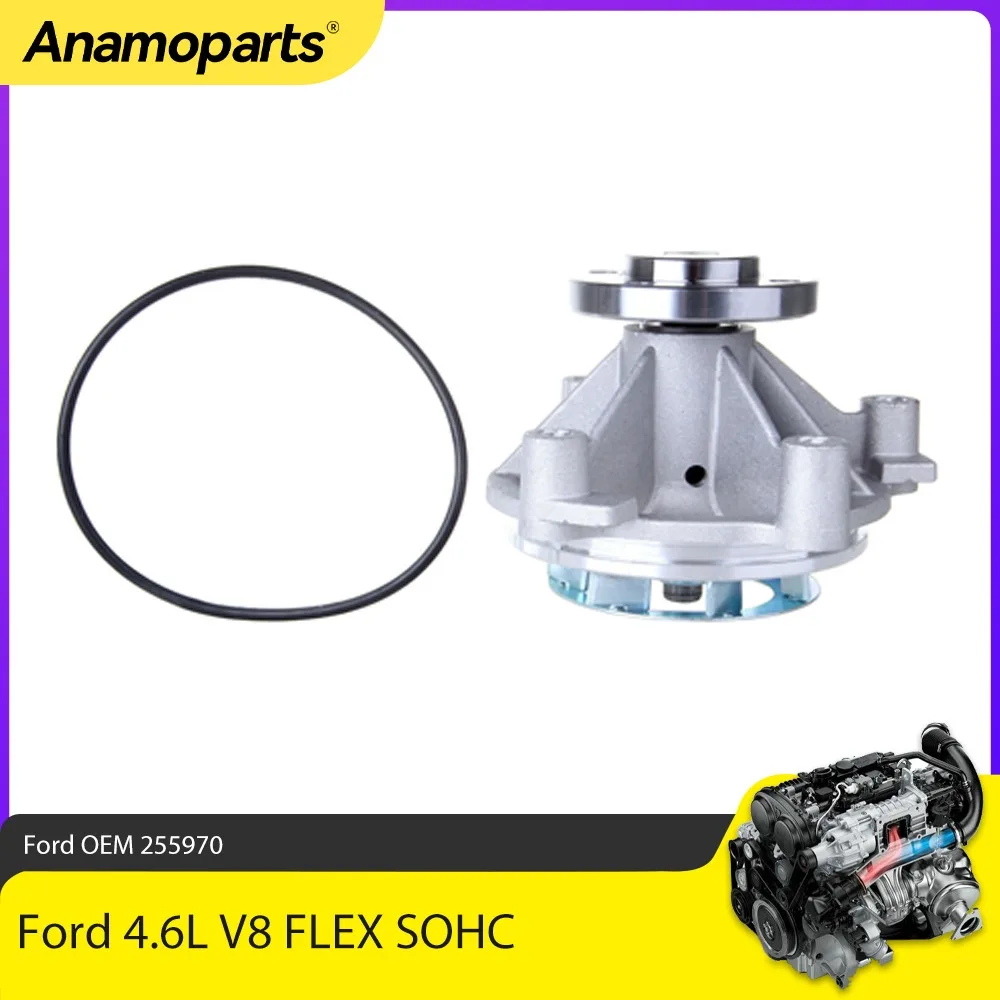 1255970 Bomba de agua con junta para Ford Lincoln Mercury 4.6 V8 SOHC