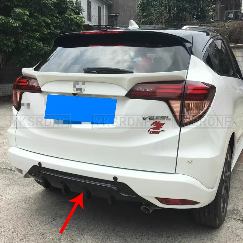 Difusor trasero ABS para Honda HR-V/Vezel 2015-2017 – negro mate - imagen 4