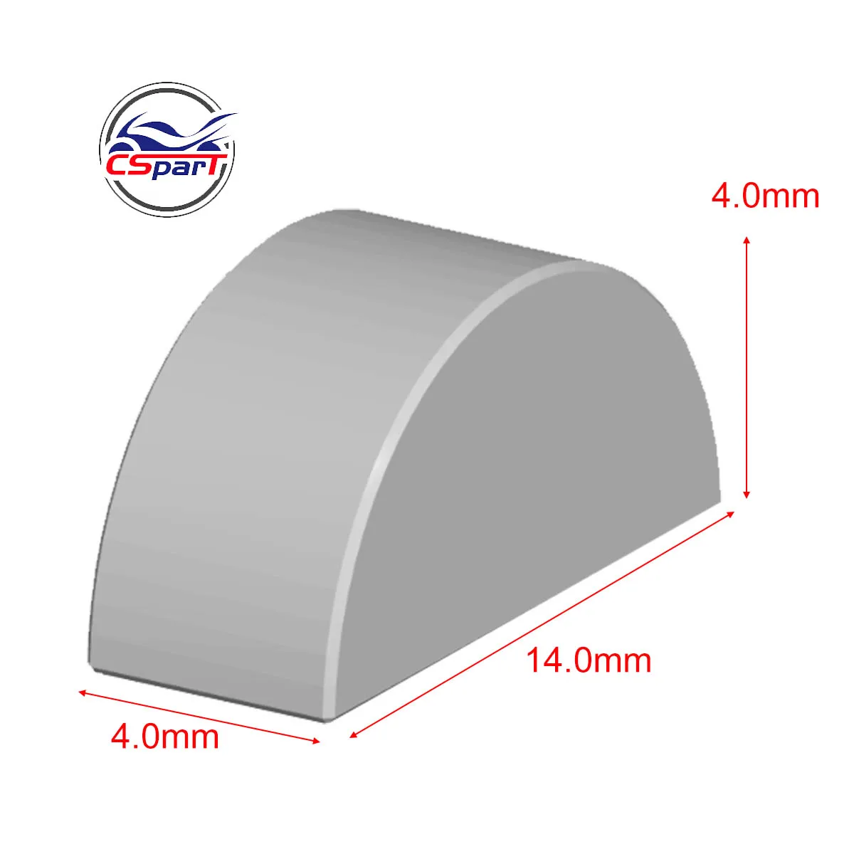 Chaveta Woodruff para motor GY6/JOG, moto, ATV y quad - imagen 2