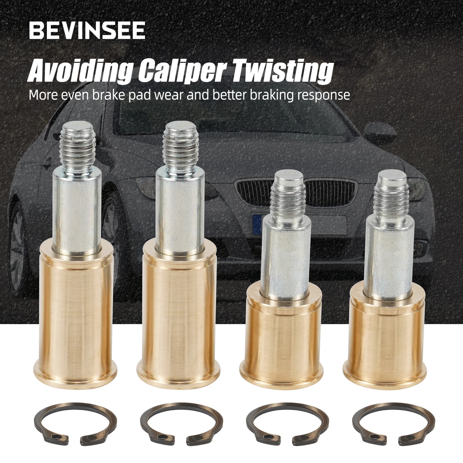 BEVINSEE 34116758707 Kit bujes guia pinza delantera laton - BMW E90 - imagen 3