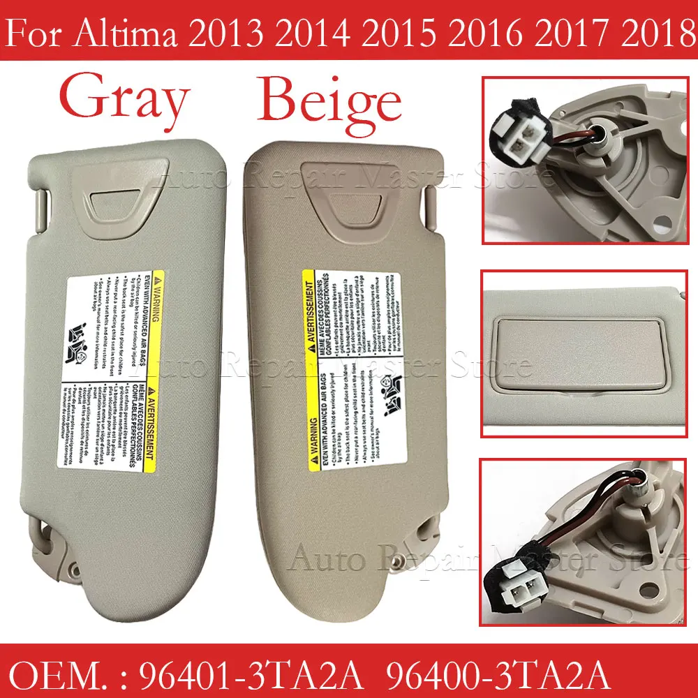 Parasol Nissan Altima 2013-2018 gris beige – lado conductor o pasajero - imagen 2