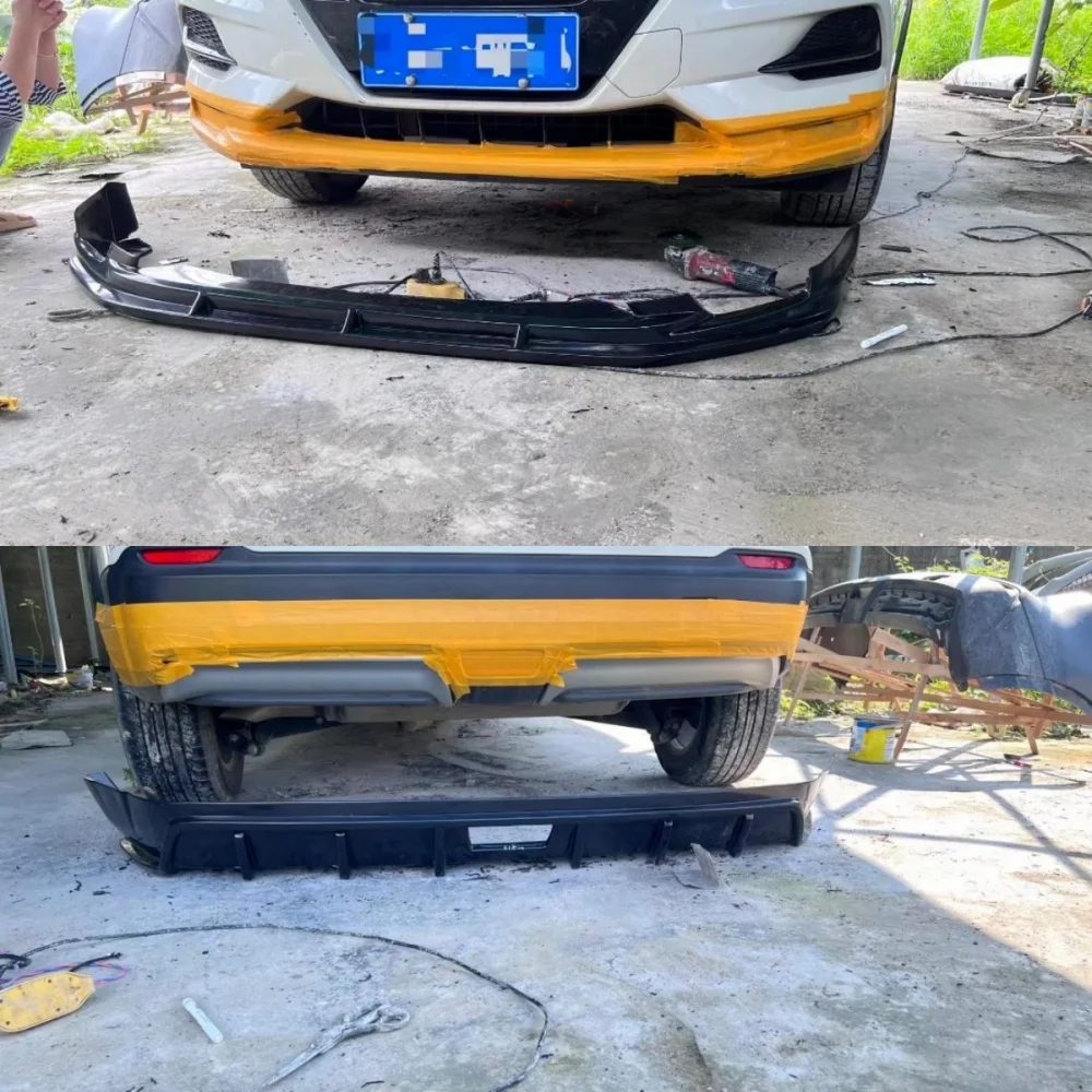 Conjunto de pala de labio trasero delantero de coche para Nissan Qashiqai 2019-2023 modificado nuevo estilo accesorios para automóviles - imagen 2