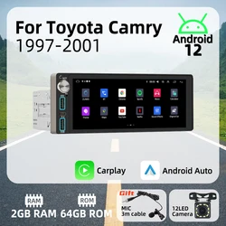 Radio CarPlay inalámbrico multimedia para Toyota Camry 1997-2001