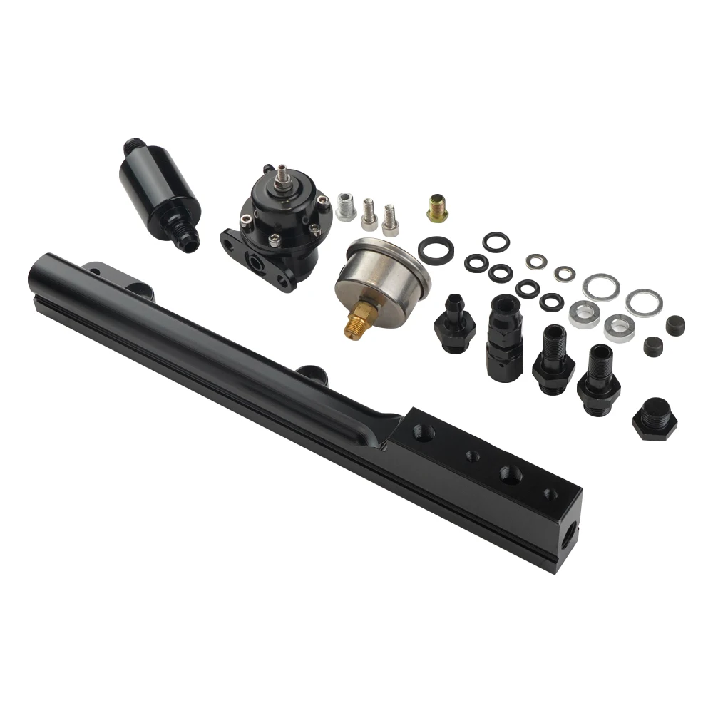 Riel de combustible aluminio con regulador presión Honda D-series - imagen 3