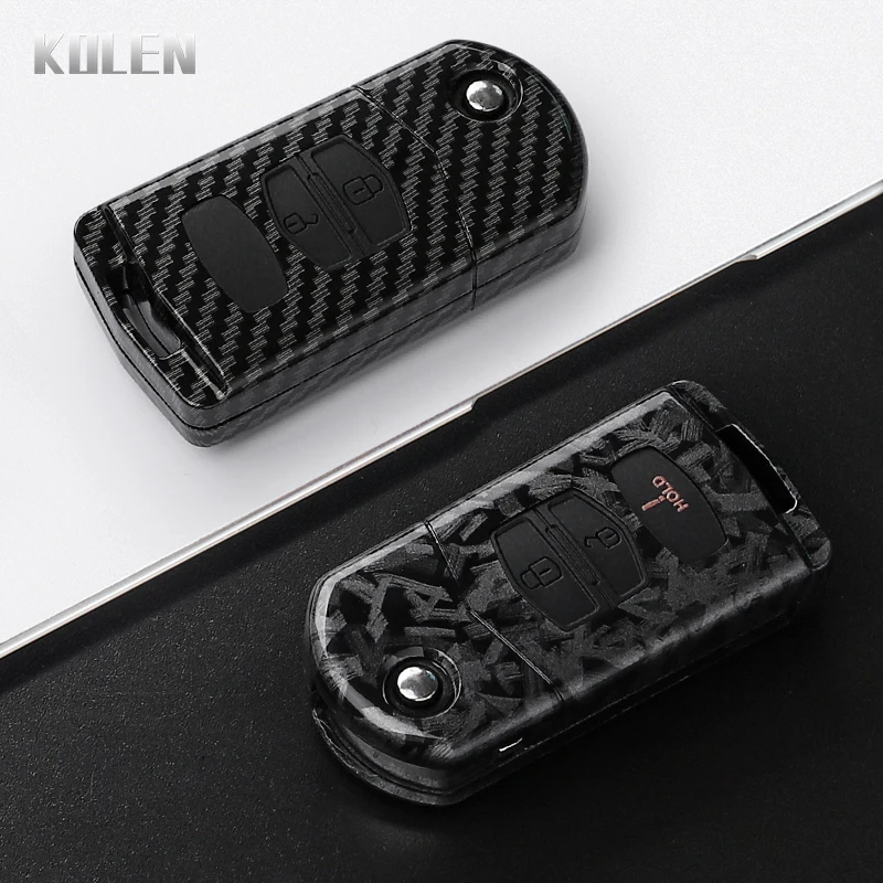 Funda de llave en carbono ABS para Mazda - compatible MX-5 y RX-8