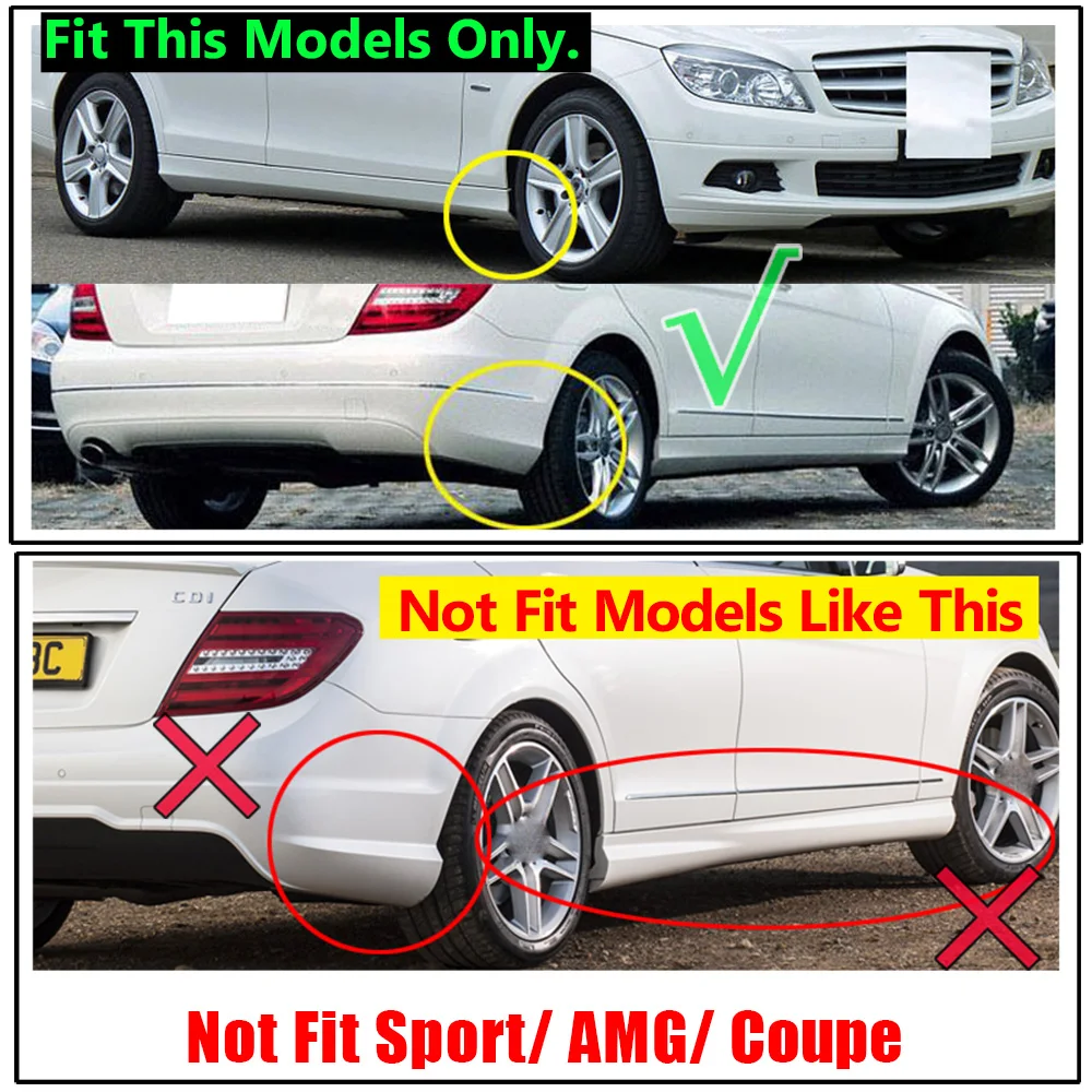 Guardabarros moldeado Mercedes Clase C W204 Facelift 2012-2014 - imagen 4