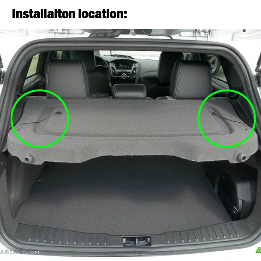 Cubierta Tonneau Ford Focus III Hatchback estante carga trasera - imagen 4