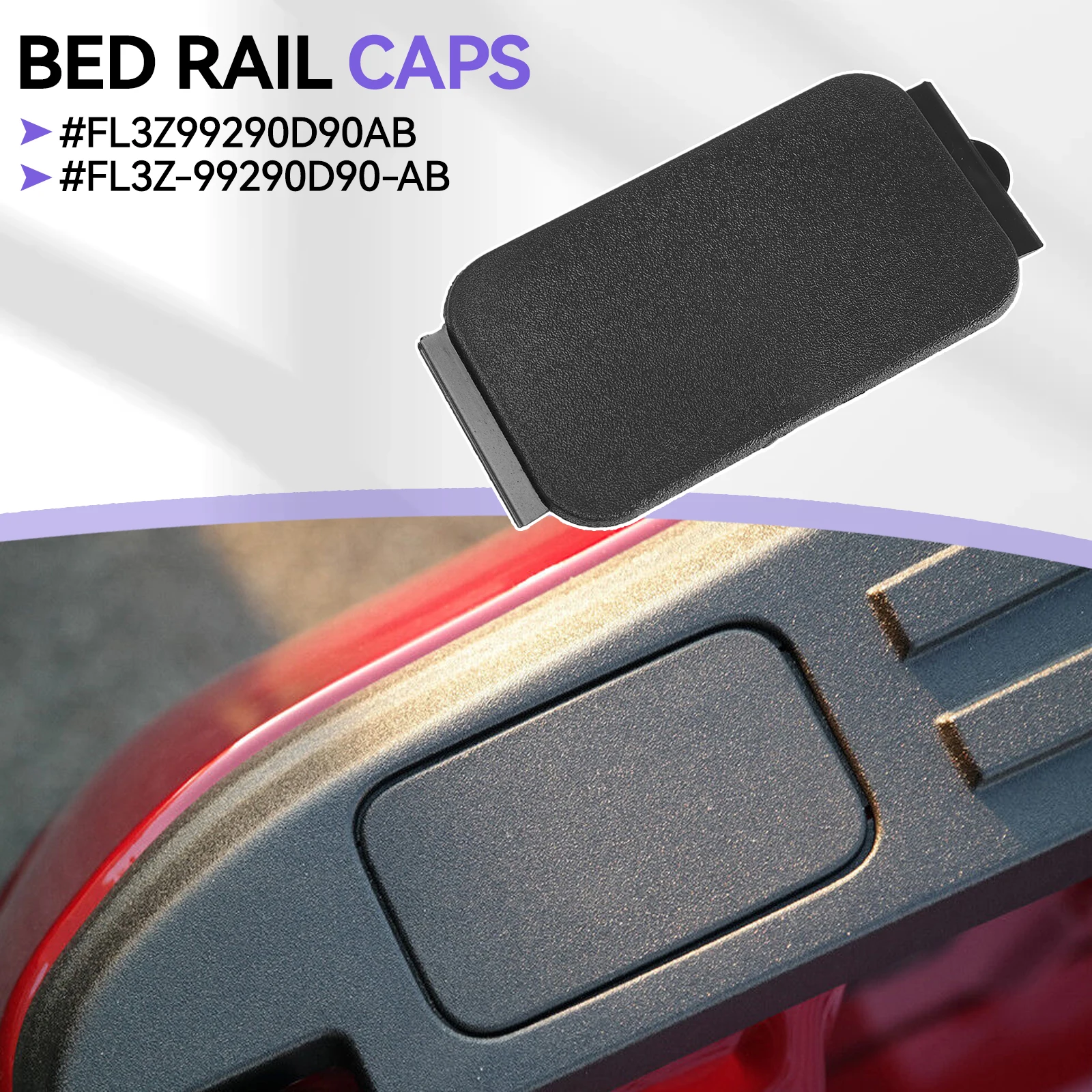 FL3Z99290D90AB Tapones para orificios del riel de cama Ford F-150 2015- - imagen 2