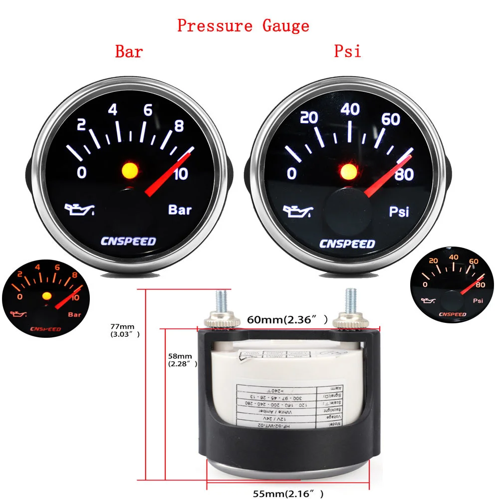 Indicador multifunción 12-36 V con RPM, velocidad y temperatura - imagen 5
