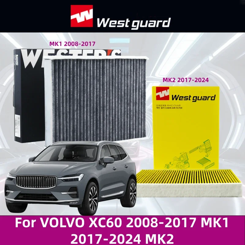 WestGuard filtro de cabina Volvo XC60 2008-2017 MK1 y 2017-2023 MK2