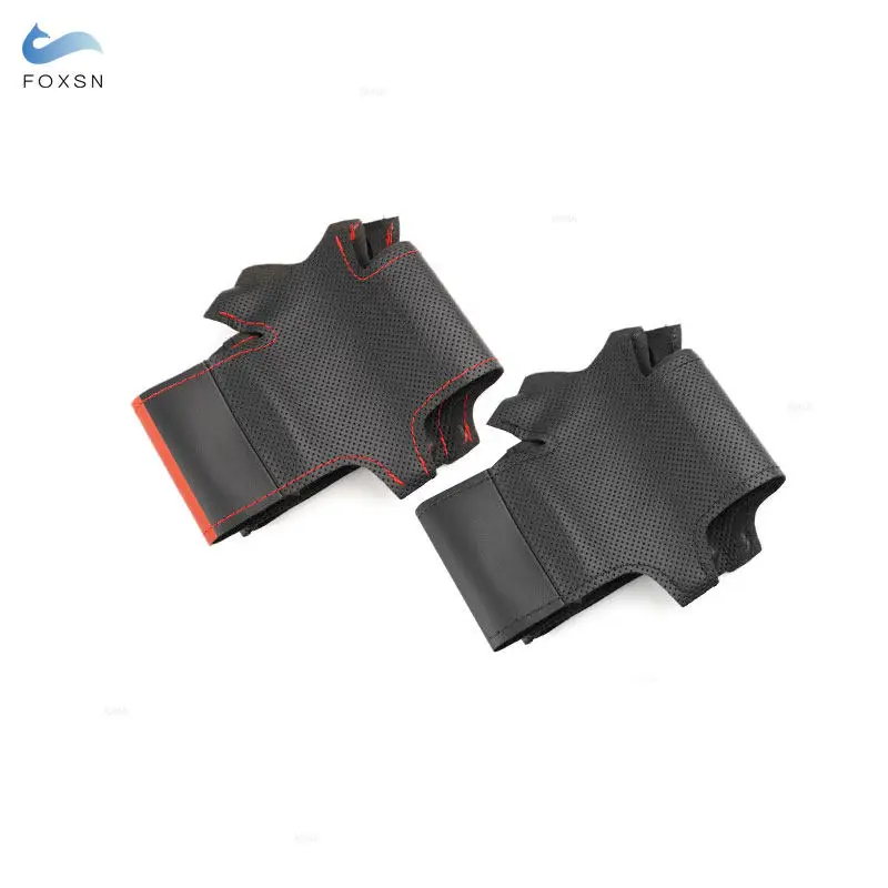 Funda de volante de cuero cosida a mano para Ford F-Series 2015-2019 - imagen 2