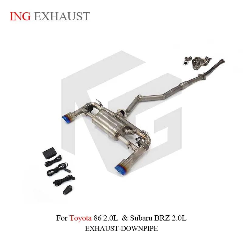 Escape de titanio ING para Toyota 86 y Subaru BRZ 2.0