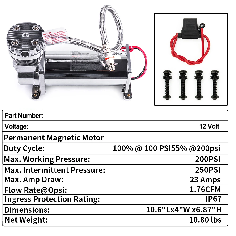 Válvula solenoide universal suspensión neumática con compresor - imagen 3