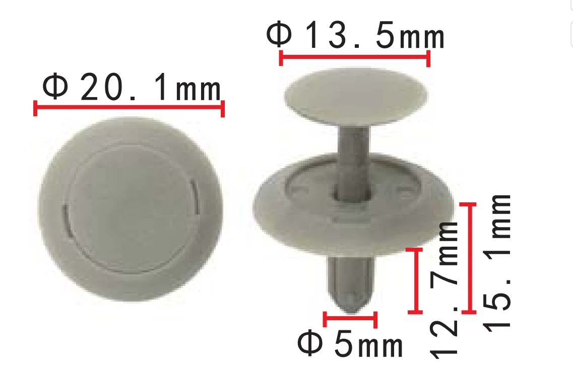 Hebilla de revestimiento de techo con clip automático shhworldsea para toyota 9046705168B0 - imagen 2