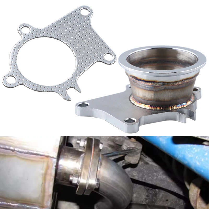 Adaptador brida turbo T3/T4 - 5 pernos, acero inoxidable, 3″