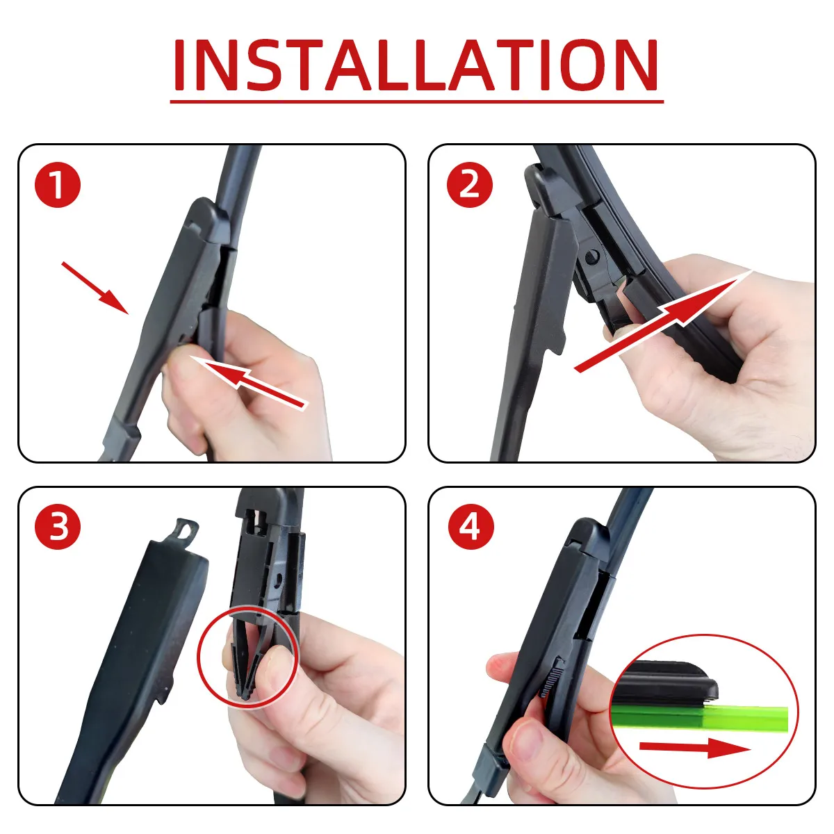 1/2/3/4/6 Uds limpiaparabrisas de coche para Renault Koleos MK1 2008-2015 limpiaparabrisas delantero trasero cepillos cortador accesorios de automóvil 2012 2013 2014 - imagen 4