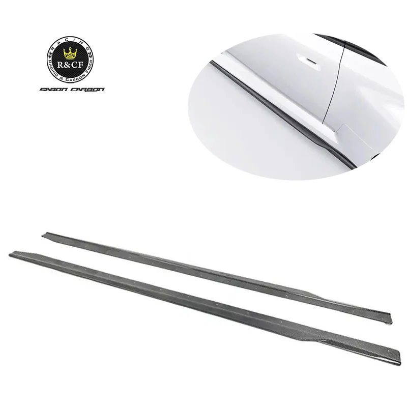Faldones laterales de fibra de carbono BMW G87 M2 S58 estilo MP