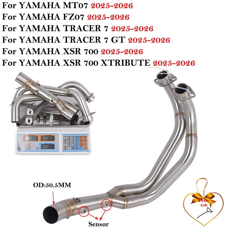 Escape Slip-On Yamaha MT07 FZ07 Tracer 7 XSR 700 Xtribute 2025-2026
