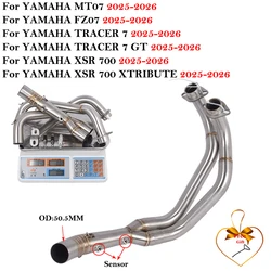 Escape slip-on Yamaha MT-07 FZ-07 Tracer 7 Xtribute 2025-2026
