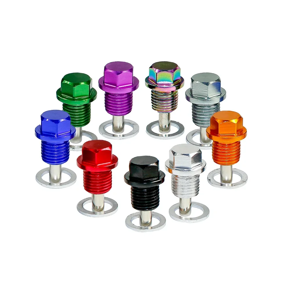 Tapón de cárter magnético de aluminio neocromado