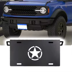 Soporte de matrícula delantero Ford Bronco 2021 resistente