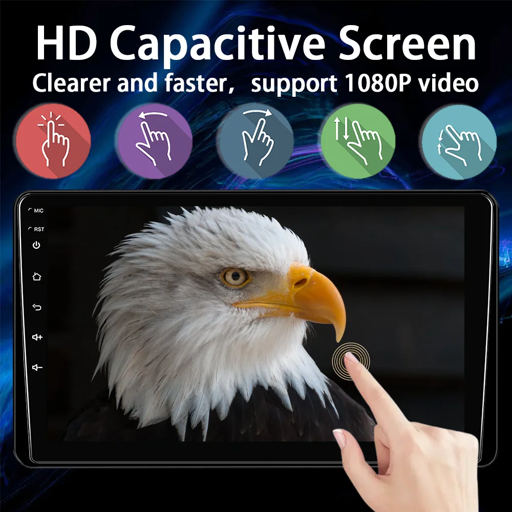 Estéreo con pantalla táctil capacitiva