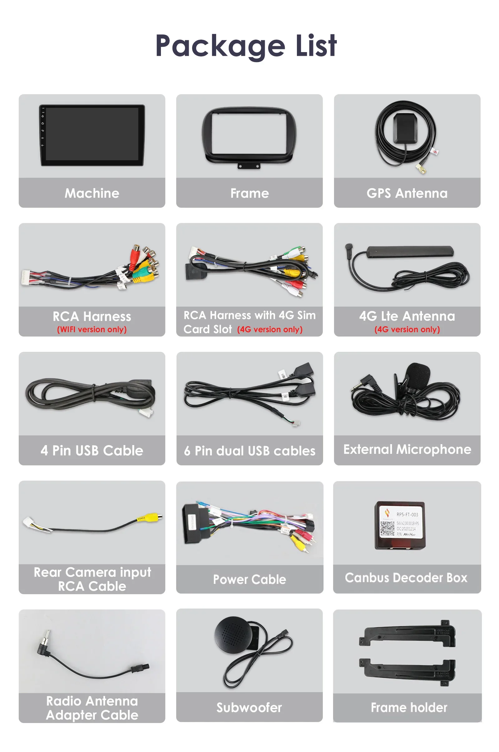 9 "CarPlay Hizpo 2Din Android Auto Radio de coche para Fiat 500X 2014 - 2020 Multimedia UI7862 navegación GPS RDS DSP SWC 4G Bluetooth - imagen 5