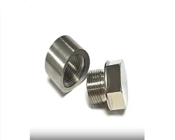 Juego tuercas y tapones escalonados para sensor O2 M18x1.5