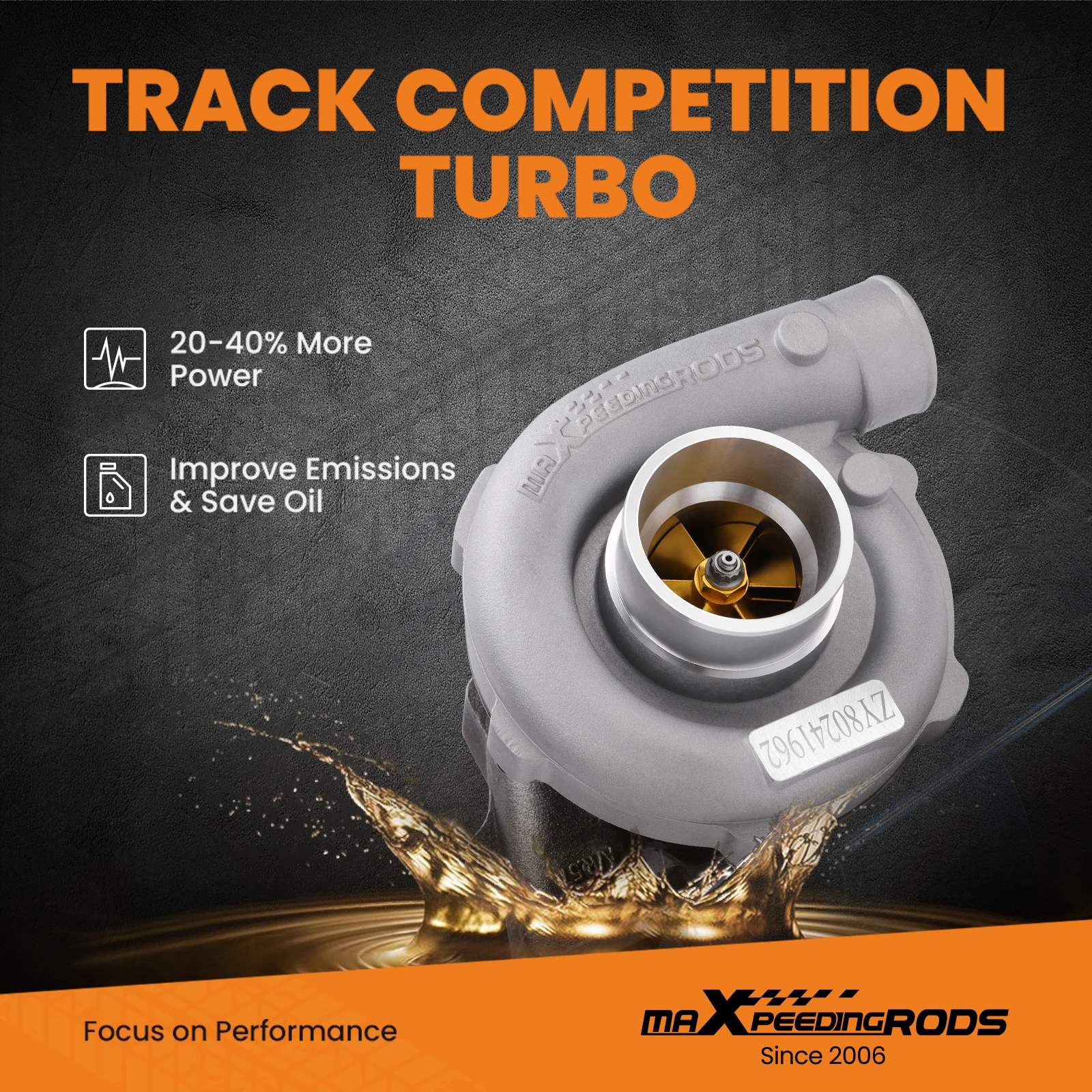Street Billet turbocompresor T3 T04E billet para tuning - imagen 4
