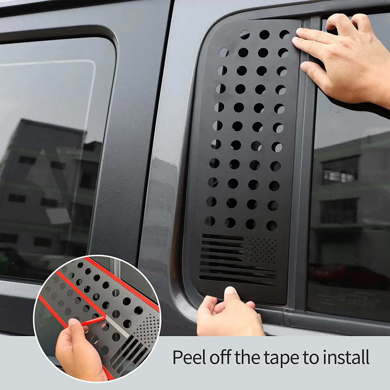 Embellecedor cristal ventana trasera Jeep Wrangler JK JL - imagen 4