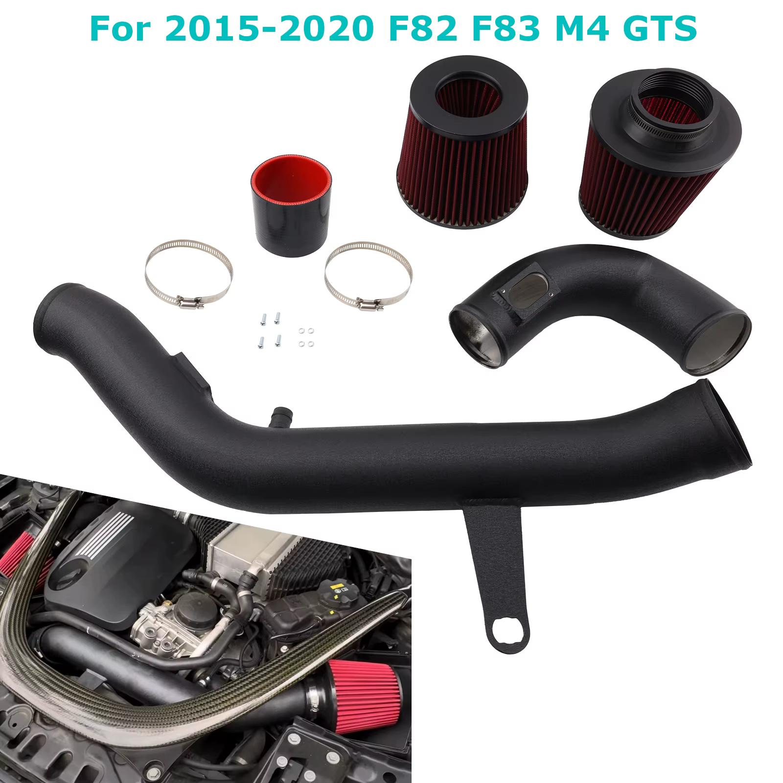 Kit de admisión de aire frío de 3 pulgadas BMW F87 M2 Competition S55