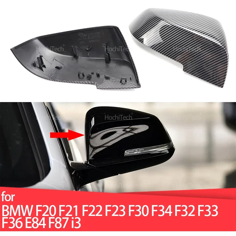 Tapa espejo retrovisor BMW F20 F21 F30 negro brillante