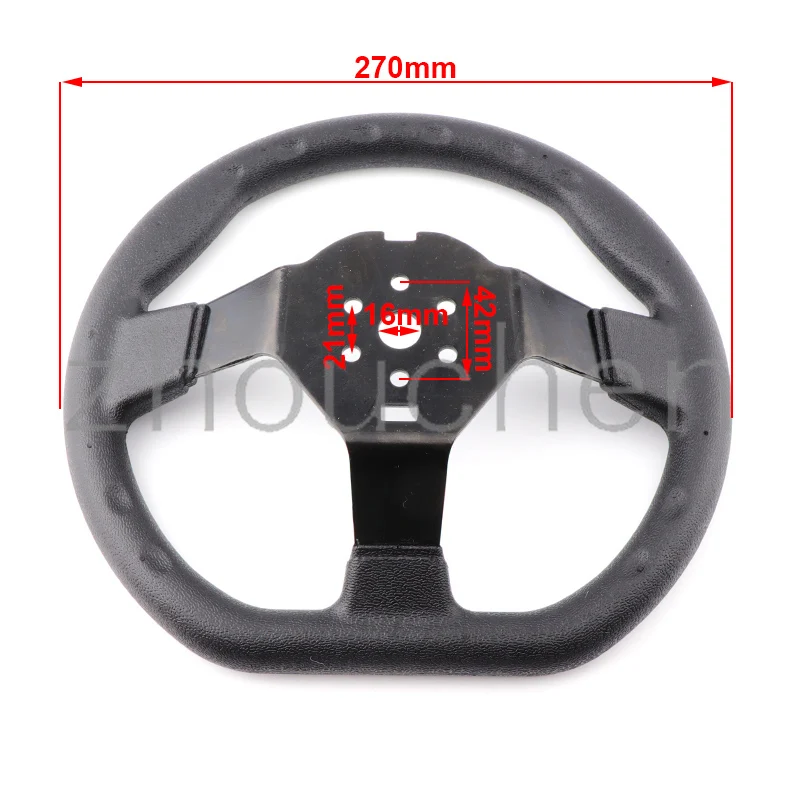 Volante Universal PU 270mm Karting - Accesorio Recambio 110CC - imagen 2