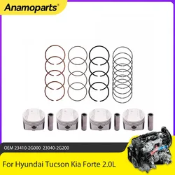 Kit anillos pistón G4KD 2.0L para Hyundai Tucson y Kia Forte 2010-2013