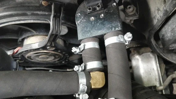 Vista frontal del tanque de captura