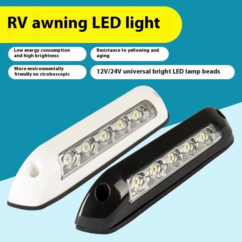 Luz LED impermeable para toldo de autocaravana 12/24 V