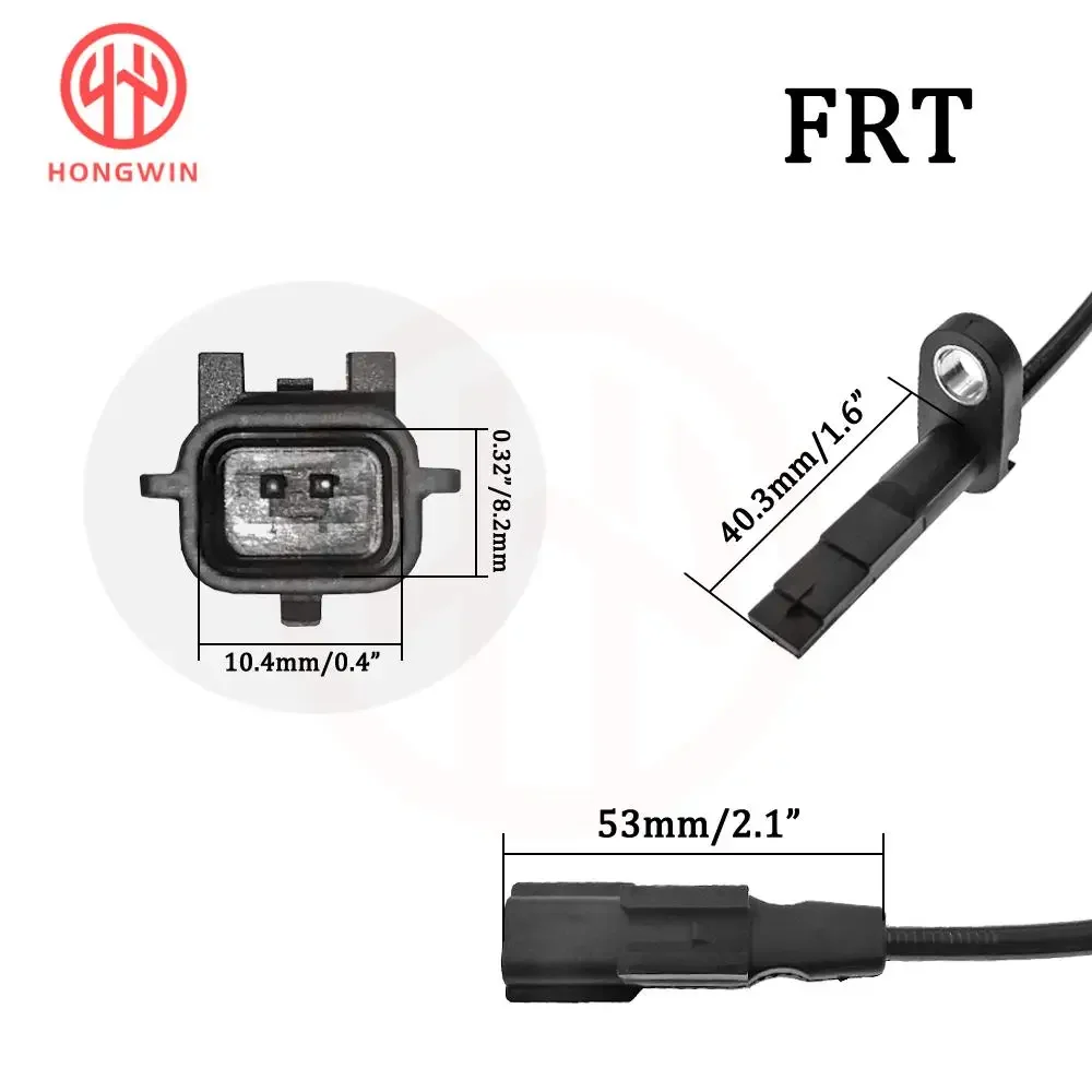 Sensor ABS de rueda delantero y trasero Nissan Versa 1.6 (2012-2019) - imagen 2
