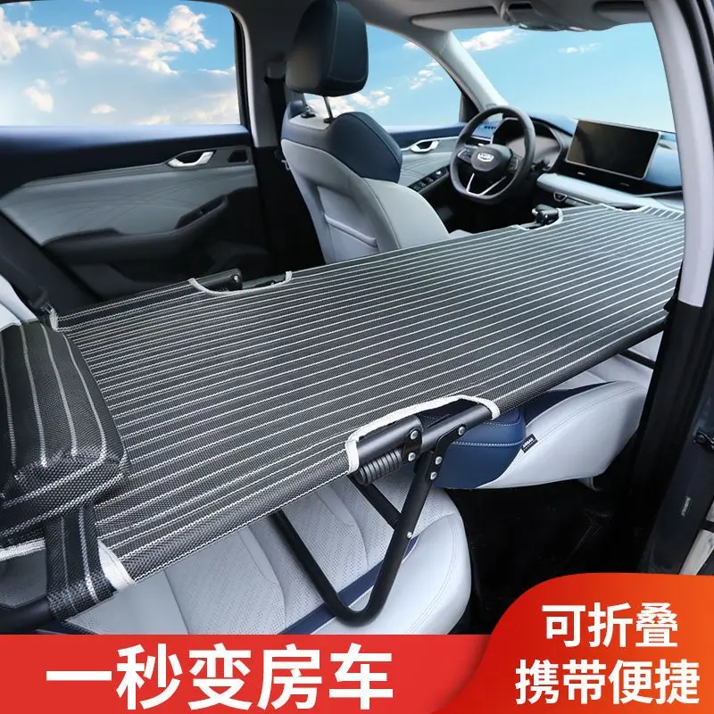 Cama giratoria plegable universal coche – asiento trasero madera - imagen 2