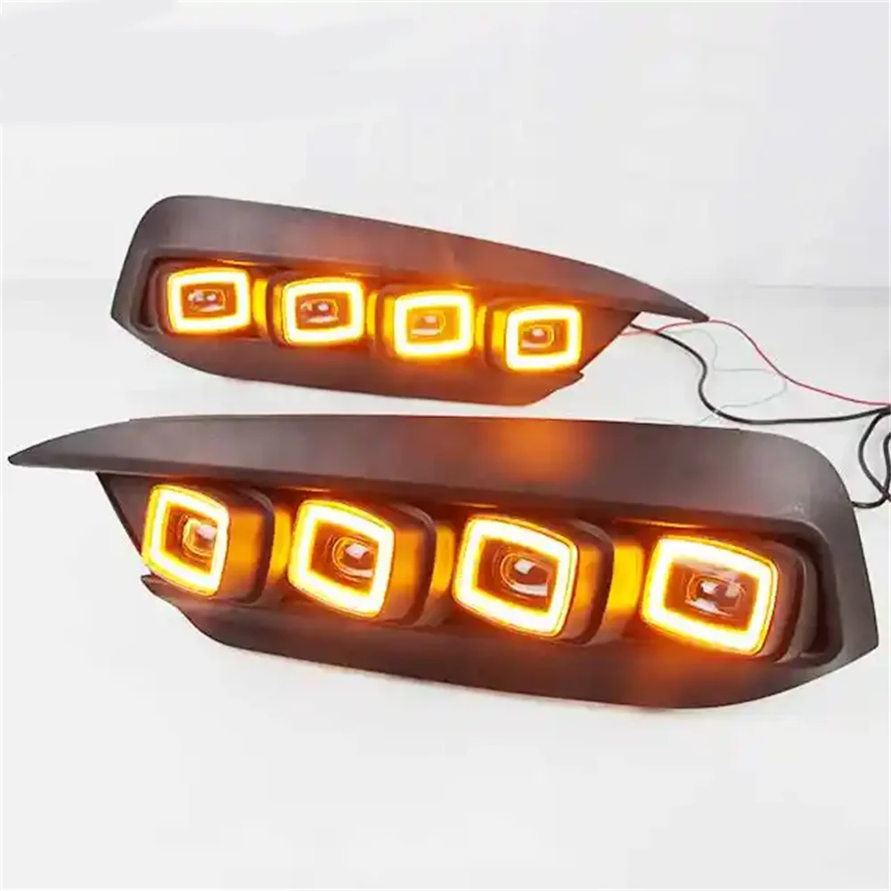 Para Honda Civic 2016 2017 2018 lámpara antiniebla Drl luz de circulación diurna impermeable 12V luz diurna frontal Led - imagen 3
